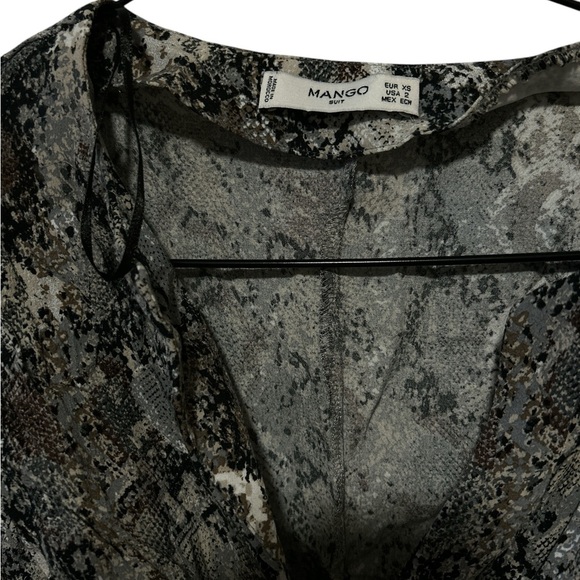 Women's Mango Snakeskin Print Mini Dress - Picture 4 of 4